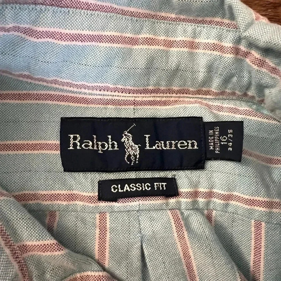 Ralph Lauren • Striped Dress Casual Button Down - Picture 6 of 8
